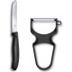 Набір кухонний Victorinox SwissClassic Paring Set 2шт з черв. ручкою (ніж, овочечистка Rapid) у подар.упак.