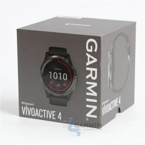 Смарт-годинник Garmin vivoactive 4 чорний із грифельним безелем