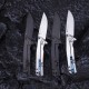 Ніж складаний туристичний Ruike P801-J, (8.6 см) 14C28N /  G10 помаранчевий
