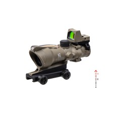 Комплект TRIJICON прицел ACOG 4x32 BAC и прицел коллиматорный RMR 3.25 МОА FDE