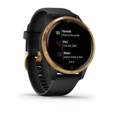Смарт-часы Garmin Venu черные с золотистым безелем