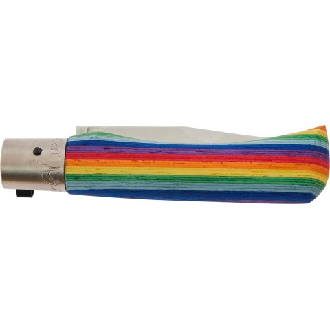 Нож Old Bear Rainbow S, W1.4060 steel, wood handle, rainbow
