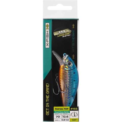 Воблер X-Fish Karas 70F 70mm 12.6g #155 (0.8-1.0m)