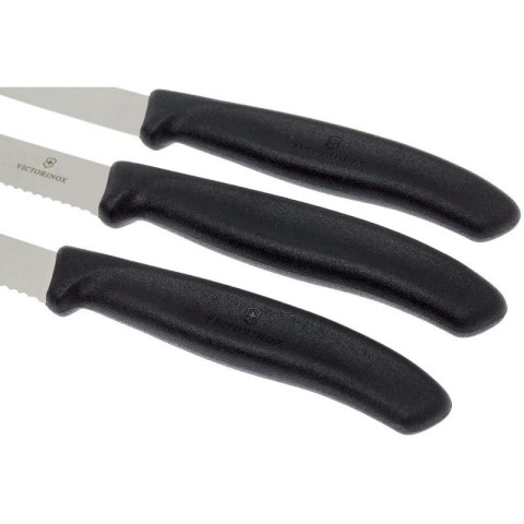 Набір кухонний Victorinox SwissClassic Paring Set 3 ножа з чорн. ручкою (8,8,11см) у подар.упак.
