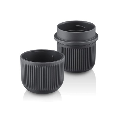 Портативна еспресо-кавоварка Wacaco Nanopresso сіра з чохлом, механічна, для меленої кави