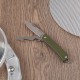 Багатофункціональний ніж Ruike Criterion S21, (5.3 см) 12C27 / G10 зелений, 5 інстр.