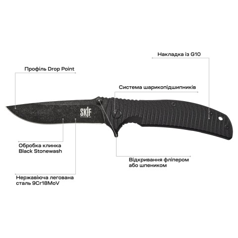 Нож Skif Urbanite II BSW ц:black