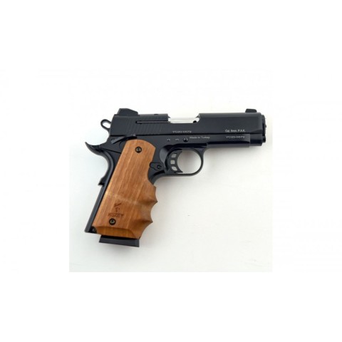 Стартовий пістолет Kuzey 911-SX#4 Black/Brown Wooden Grips