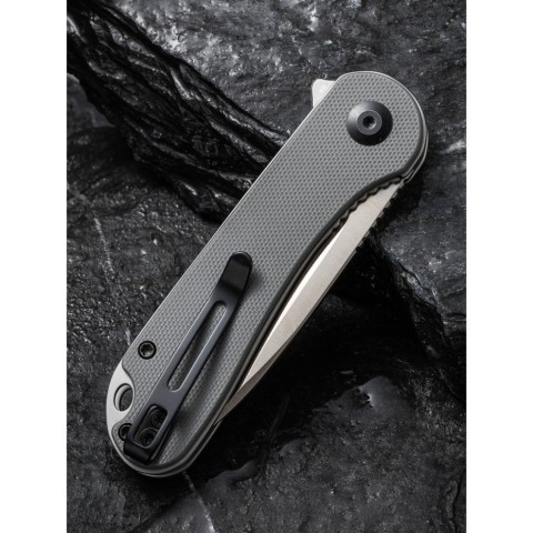 Ніж складаний кишеньковий Civivi Elementum, (7.5 см) D2 / G10 сірий