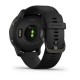 Смарт-часы Garmin Venu 2 черные с черным безелем и кожаным ремешком