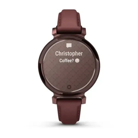 Смарт-часы Garmin Lily 2 Classic темно-бронзовые с шелковичным кожаным ремешком