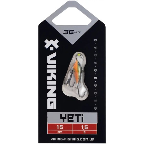 Балансир Viking Fishing Yeti Ice Jig 15mm 1.5g #18 Golden Green