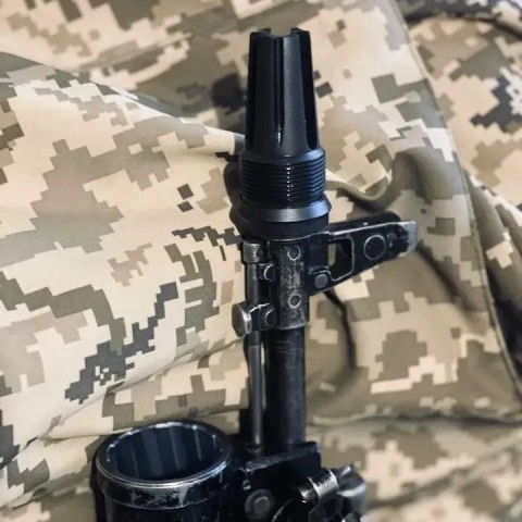 2в1 пламегасник+глушник AFTactical S44AFC30 Compact, 5.45мм, 24x1.5 Rh, АК74 | АКС74У