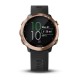 Смарт-часы Garmin Forerunner 645 Music розово-золотистые с черным ремешком