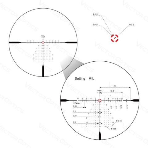 Приціл оптичний Vector Optics Continental 1-10x28 (34mm) illum. ED FFP VET-CTR