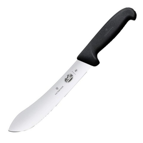 Кухонний ніж Victorinox Fibrox Butcher лезо 20см з чорн. ручкою