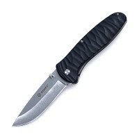 Ніж складаний туристичний Ganzo G6252 (8.9 см) BDR4116 / fiberglass чорний
