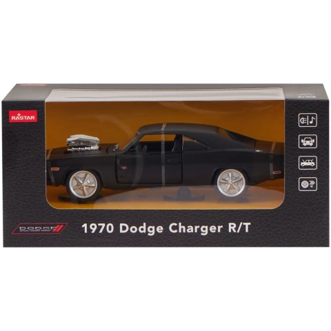 Машинка Rastar 1970 Dodge Charger R/T 1:36 ц:черный