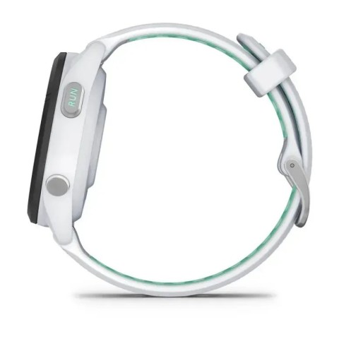 Смарт-часы Garmin Forerunner 265s с черным безелем, белым корпусом и бело-неотропик силиконовым ремешком