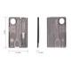 Ніж Victorinox Swisscard Lite 82х54х4мм,12функ,чорн.прозор