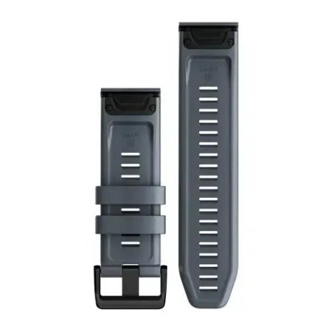 Ремінці для годинника Garmin QuickFit 26 силіконові кольору блакитний граніт