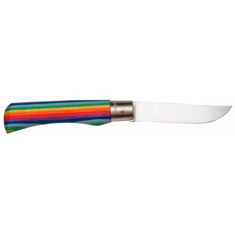 Ніж Old Bear Rainbow XL, 420 steel, wood handle,, rainbow