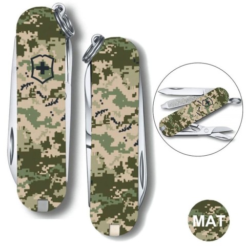 Складаний ніж Victorinox CLASSIC SD ARMY Піксель 0.6223.3.W3940pw