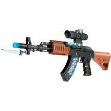Автомат свето-звуковой ZIPP Toys AK47. Цвет - черный