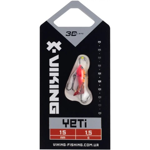 Балансир Viking Fishing Yeti Ice Jig 15mm 1.5g #15 Pink Moon