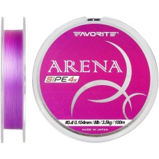 Шнур Favorite Arena PE 4x 100m (purple) #0.4/0.104mm 8lb/3.5kg