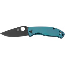 Ніж Spyderco Tenacious Titanium Black Blade, 8Cr13MoV blue