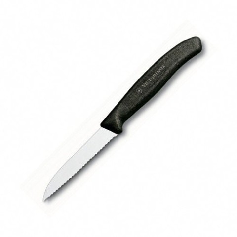Кухонний ніж Victorinox SwissClassic Paring лезо 8см прям. хвил. з чорн. ручкою
