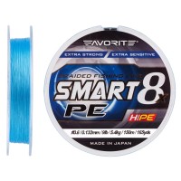 Шнур Favorite Smart PE 8x 150м (sky blue) #0.6/0.132mm 9lb/5.4kg