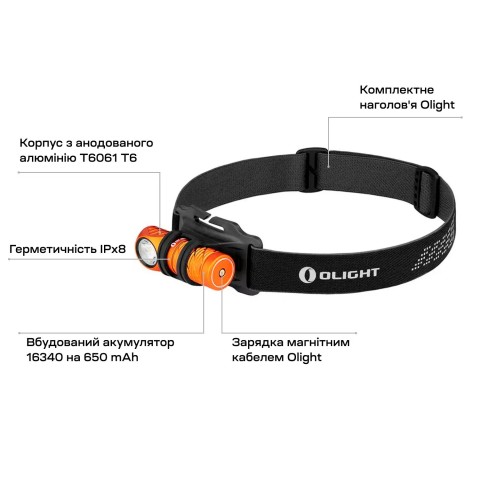 Ліхтар Olight Perun 2 Mini. Orange