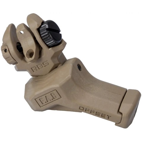 Целик и мушка FAB Defense FRBS OFFSET 45 градусов Desert tan