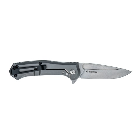 Нож Maserin Police, N690, G10 + титан, черный