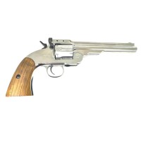 Револьвер пневм. Borner Schofield Silver cal. 4.5 mm/Pellets+BBs