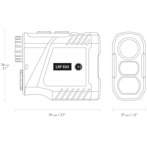 Дальномер лазерный Hawke LRF LCD 6x25 800м