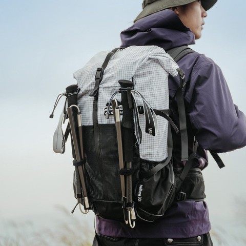 Трекінгова палиця Naturehike CNK2450DS017, 130 см, сіра