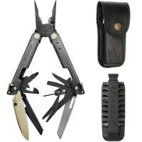 Мультиінструмент Leatherman ARC Obsidian Limited, шкіряний чохол, біти