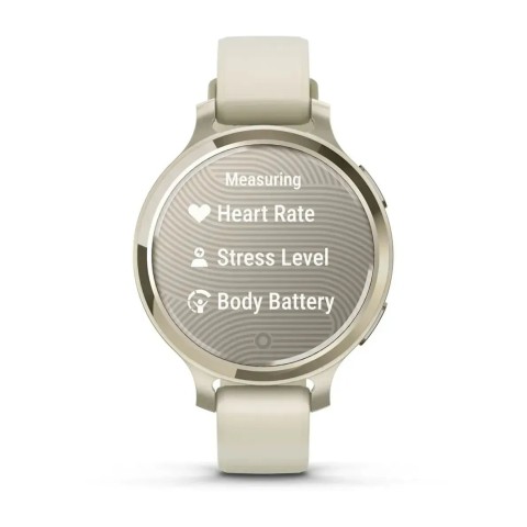 Смарт-часы Garmin Lily 2 Active лунное золото с силиконовым ремешком цвета слоновая кость