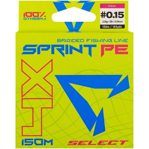 Шнур Select Sprint PE 4X Pink 150m #0.15/0.04mm 5lb/2.3kg