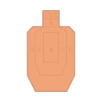 Мишень из гофрокартона 460х760 Метрична IPSC