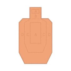 Мишень из гофрокартона 460х760 Метрична IPSC