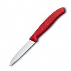 Кухонний ніж Victorinox SwissClassic Paring лезо 8см прям. з черв. ручкою