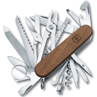 Ніж Victorinox Swisschamp Wood 91мм,29функ,горіх