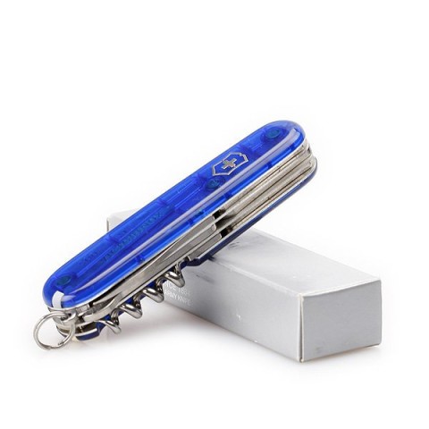 Ніж Victorinox Climber 91мм,14функ,син.прозор