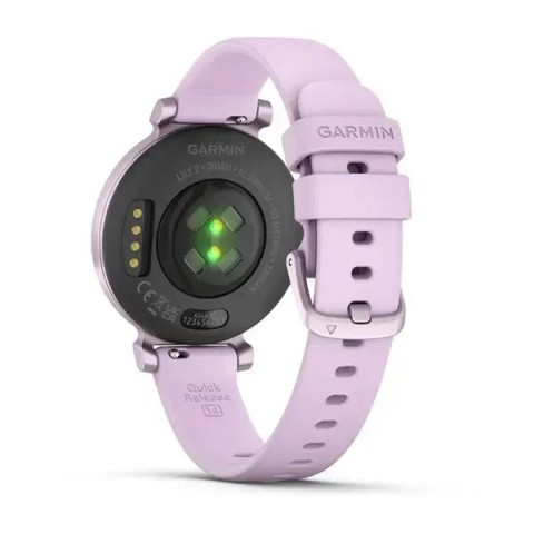 Смарт-годинник Garmin Lily 2 бузковий металік із бузковим силіконовим ремінцем