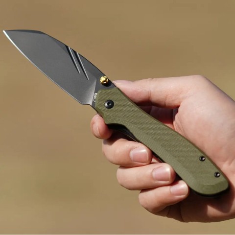 Ніж CJRB Fugly Black Blade, AR-RPM9, G10 green