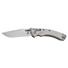 Нож Microtech Amphibian RAM-LOK Marfione Select Stonewash Slab Side Bronze Titanium